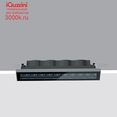 BX76 Laser Blade InOut iGuzzini Recessed rectangular ceiling-mounted IP65 luminaire, compact body,  Warm White LEDs, DALI Spot optic.