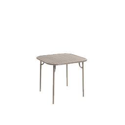M0743221 La Petite Friture WEEK-END Квадратный стол садовый металлический бежевый