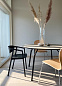 Tree dining table 120 cm Beige/black Woud, стол