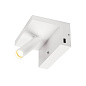 1002140 SLV KARPO Bedside WL white 3000K inkl. USB настенный светильник — фото 2