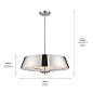 Luella 22" 4 Light Pendant Polished Nickel подвесной светильник 52543PN Kichler — фото 9