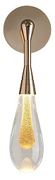 FIAL-WALL01 Imperiumloft Fial настенный светильник с длинным стеклянным плафоном и латунной арматурой