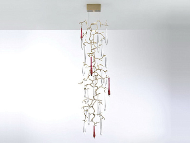 потолочный светильник из бронзы с декоративной конструкцией ручной работы