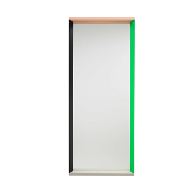 20140722 Colour Frame Vitra Зеркало прямоугольное большое с зеленой и розовой рамкой