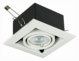 ST250.558.01 ST-Luce St250 точечный потолочный светильник квадратной формы в бело-черном исполнении