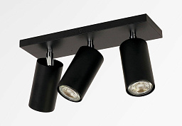 DEIMOS S3 Davidts lighting Deimos накладной потолочный светильник с тремя цилиндрическими прожекторами на прямоугольном основании