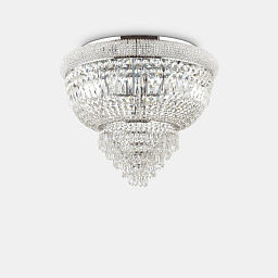 207186 Ideal lux Dubai потолочный светильник с хромированным корпусом и несколькими источниками света
