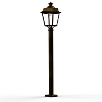 Place des Vosges 1 Évolution N° 9; Clear PMMA E27 60W; Gold patina