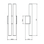 N136BRPL54 Tekna ARTON Phara ARTON Phare Double Small Настенный светильник — фото 1