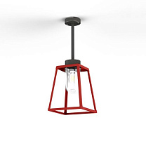 Lampiok 1 N° 2; Clear glass E27 52W; Tomato red