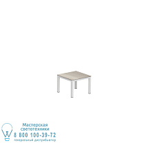 ТАБОЭЛА СТОЛ 50X50СМ БЕЛЫЙ + КЕРАМИЧЕСКАЯ СТОЛЕШНИЦА СЕРО-СЕРЫЙ Royal Botania