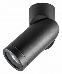 051017 Lightstar Illumo f уличный накладной светильник цилиндрический черный IP65