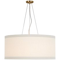 Walker Large Hanging Shade позолота с кремовым льняным абажуром