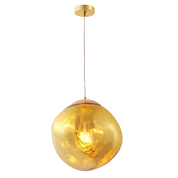 MALAGA SP1 D280 GOLD Crystal Lux MALAGA подвесной светильник с золотистым стеклянным плафоном
