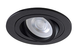 CLT 001C1 BL Crystal Lux Invisia встраиваемый потолочный светильник черный поворотный GU10
