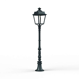 150029008 Roger Pradier Place Des Vosges Evolution садовый фонарь на стойке с куполообразным плафоном зелёного оттенка
