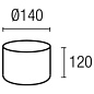 PAN-175-14 Leds C4 Shade round Ø140mm — фото 1