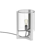 TRISTAR COATED ALU LAMP HEIGHT 50 CM WITH E27 FITTING AND CLEAR GLASS WHITE