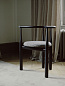 41811ELPL080 New Works Bukowski Chair, Black / Pur lin LI 419 80 — фото 8