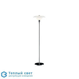 PH 3½-2½ - Lampadaire Louis Poulsen Ph торшер с многоуровневым белым плафоном на тонкой ножке