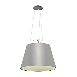 0782010A + 0781060A Artemide Tolomeo подвесная лампа с широким цилиндрическим плафоном и мягким свечением