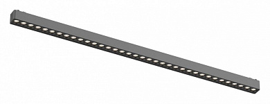 магнитный цилиндрический подвесной светильник вытянутой формы черного цвета для магнитного трека 48V