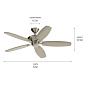 52" Renew Energy Star Fan Brushed Stainless Steel люстра-вентилятор 330164BSS Kichler — фото 5
