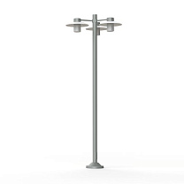Aubanne N° 6; Frosted glass E27 23W; Metal grey