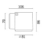 Уличный настенный светильник iPro 81mm wall mounted iGuzzini — фото 5