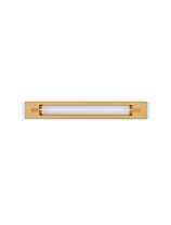 Brass Gold Metal Base Glass & White Acrylic LED 13Watt 220-240Volt 908Lm IP44 3000K L:60 W:8.5 H:9.5 cm