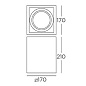 Multidir Evo L Single Surface Leds C4 потолочный светильник — фото 1