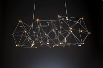 UNIVERSE 80 SUSPENSION, L:80 CM LED, NICKEL