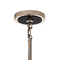 Eastmont 3 Light Chandelier with Clear Glass Polished Nickel and Walnut Wood люстра 52402PN Kichler — фото 4
