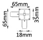 Соединитель L-образный (однофазный) Crystal Lux CLT 0.211 02 BL