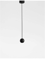 Black Aluminium & Black Fabric Wire LED 4 Watt220-240Volt 290Lm 3000K IP20 D:5 H: 158 cm
