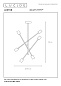 21119/06/30 Lucide Lester потолочный светильник с пятью лампами на крестообразной конструкции — фото 4