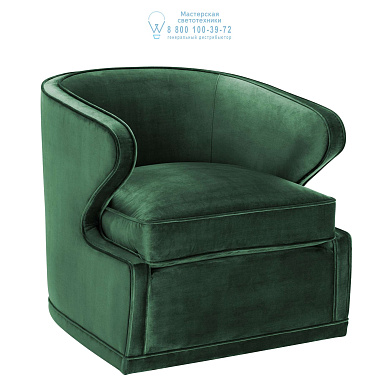 111938 Chair Dorset roche green velvet  Eichholtz