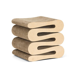21022601 Vitra Wiggle Табурет фигурный из картона натуральный