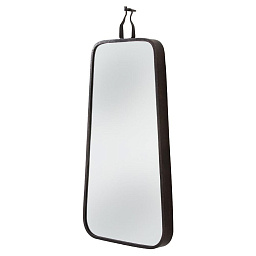 DD2004 Arteriors Autero зеркало вытянутой формы с рамой из чёрного металла и подвесом сверху