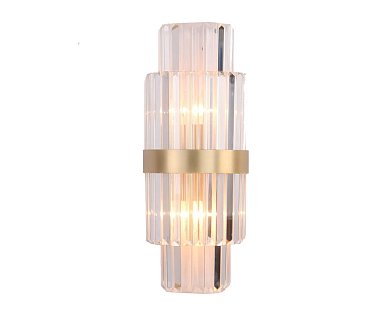 Хрустальное бра Newport Kelly 10244/A brass, латунь и хрусталь