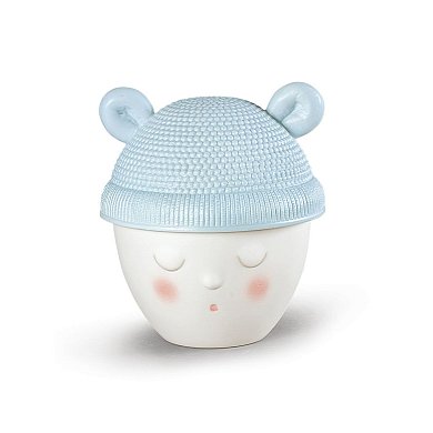 Фарфоровая шкатулка-голова малыша в шапке-медвежонке Lee & Lane Baby Boy Lladro 01009364