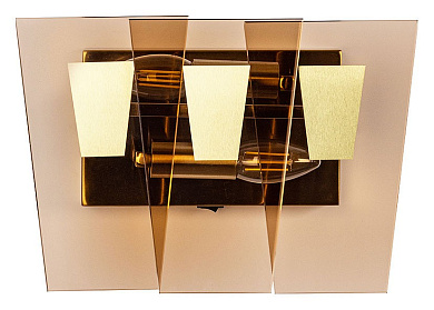 настенный светильник с двумя плафонами белого цвета