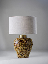 Caramel shown with 15 Straight Oval in Natural Linen and Cream Card lining