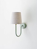 Matcha shown with 5.5 Fez in Natural Linen with Cream Card Lining