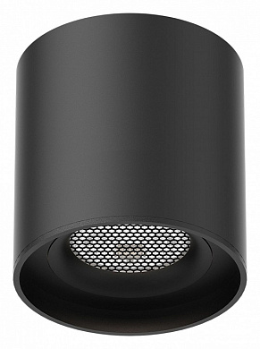 накладной цилиндрический потолочный светильник черного цвета для магнитного трека 48V