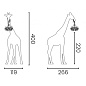 19001BL Qeeboo Giraffe in Love XL PT Outdoor уличный торшер чёрный — фото 3