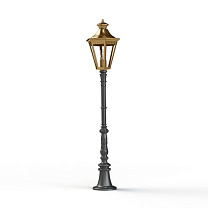 Victoria N° 11; Clear polycarbonate E27 105W; Tinted lacquered brass
