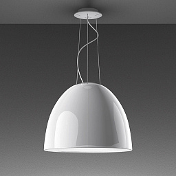A243400APP Artemide Nur подвесной светильник с полусферическим плафоном и глянцевой поверхностью