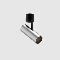 holon 60 directional surface mounted, deep recessed louvre, brushed silver