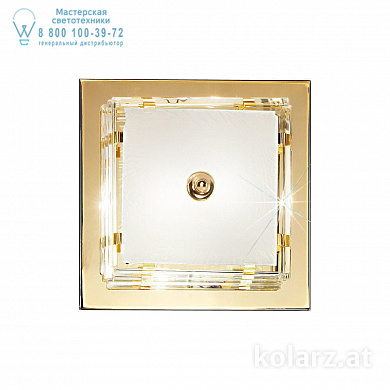 Kolarz ONTARIO 0342.12.3 потолочный светильник золото 24 карата длина 31cm ширина 31cm высота 10cm 2 лампы e27